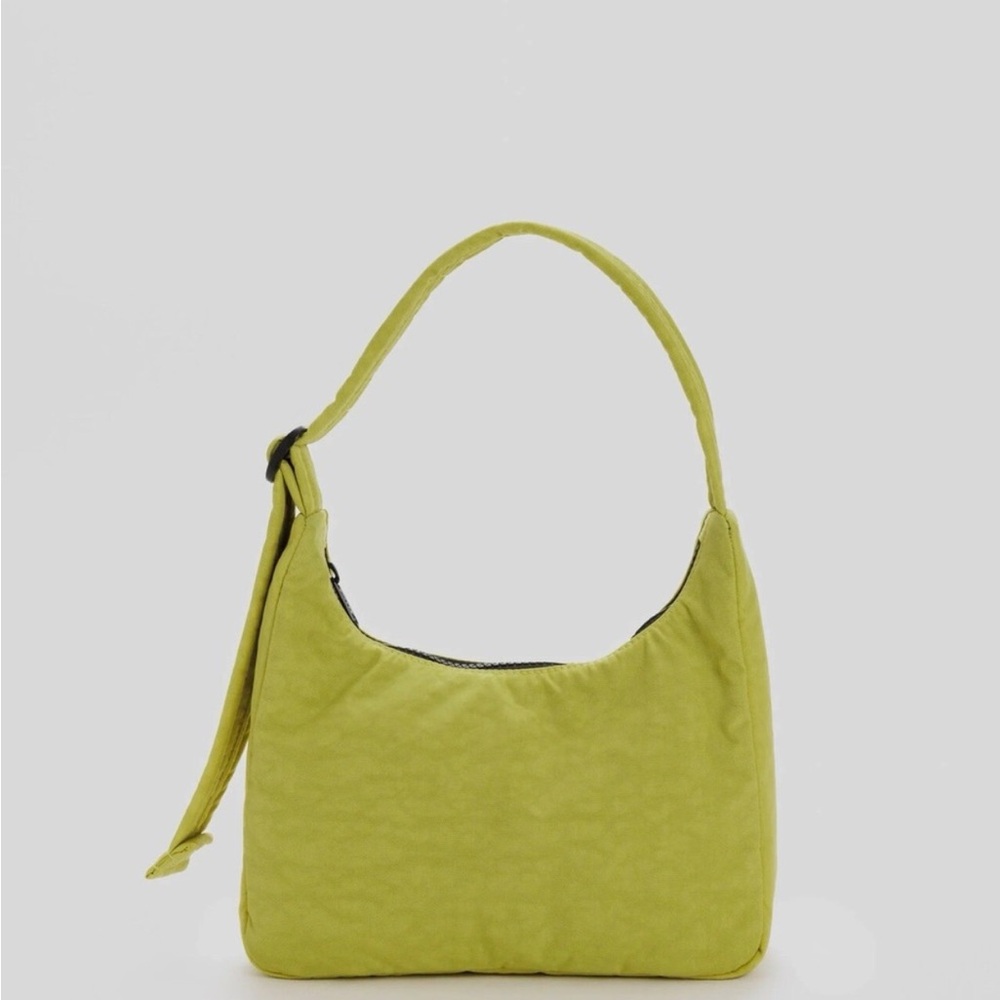 baggu mini nylon shoulder bag lemongrass NWT